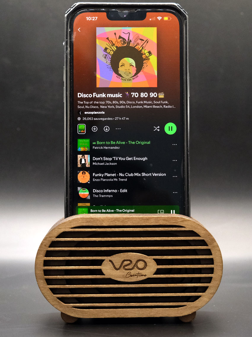 enceinte-solo-telephone Enceinte passiveSupport téléphone audio